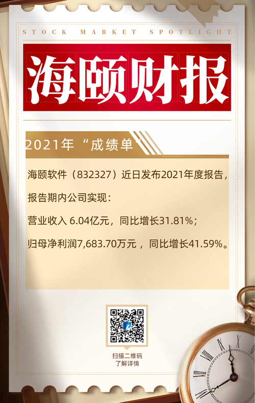 万向娱乐旗下海颐软件发布2021年度财报，公司经营持续向好